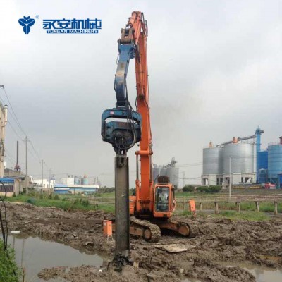 V400  hydraulic vibratory hammer sheet piling driving equipment for excavator 35--40T